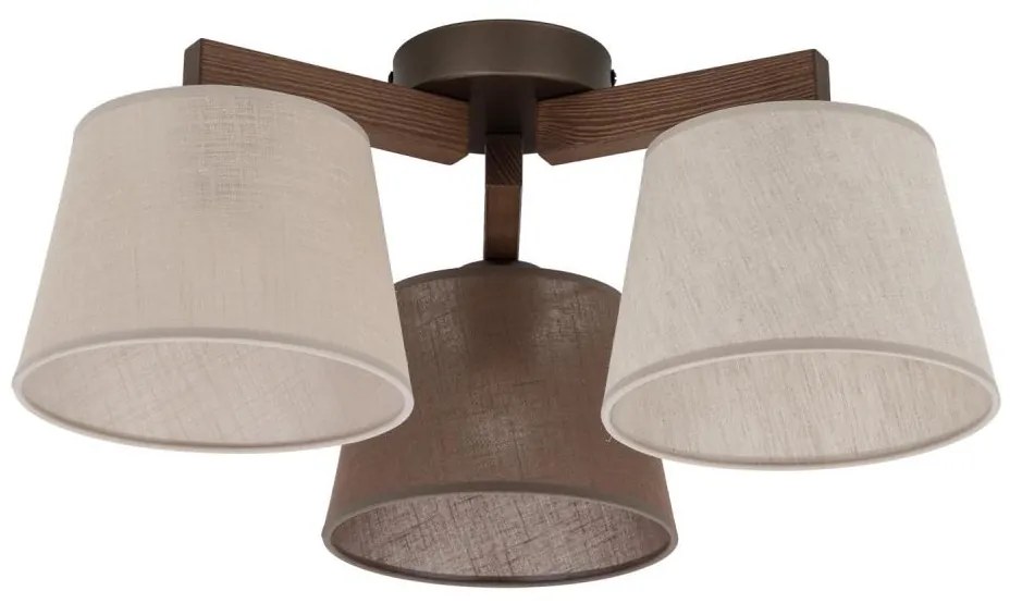 Brilagi - Lampadario da soffitto a montaggio superficiale LATTE 3xE27/15W/230V pino/mix