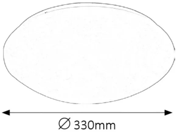 Rabalux 3435 - Plafoniera LED LUCAS LED/18W/230V