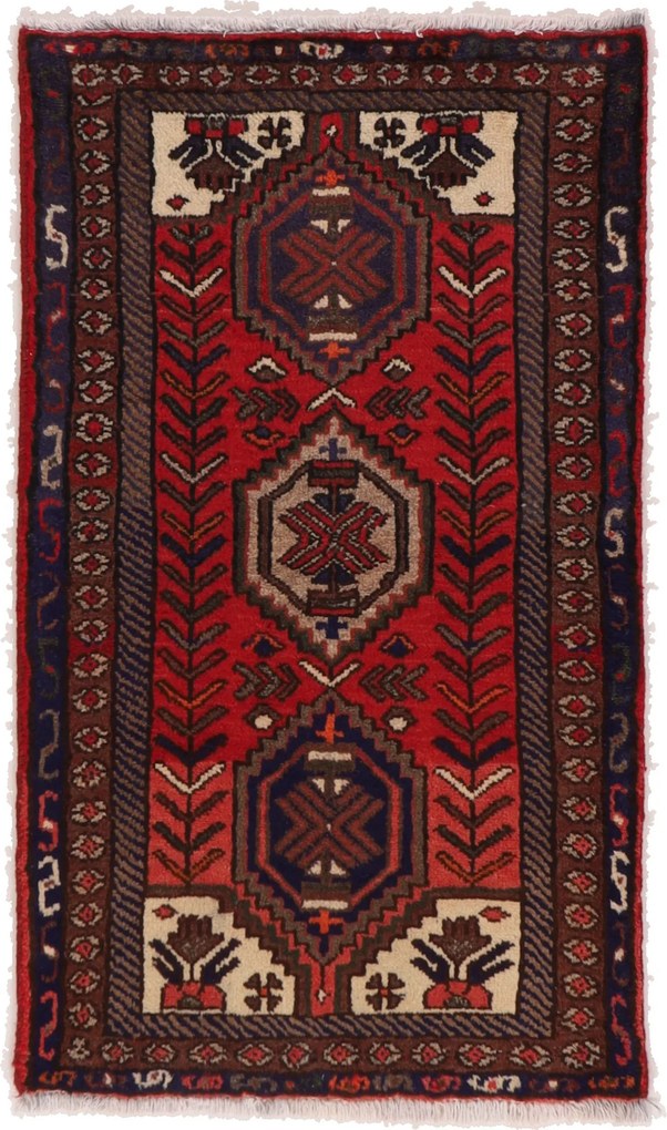 Hamedan Tappeto 70 x 120 (Iran) Annodato A Mano