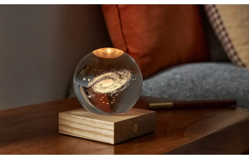 Decorazione luminosa marrone scuro con ricarica USB Amber – Gingko