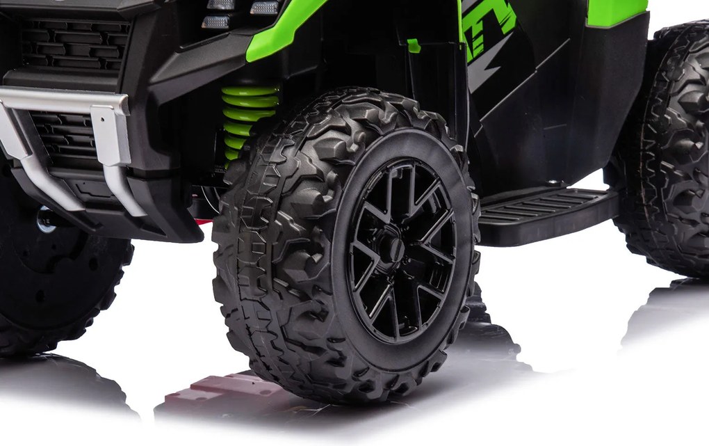 Quad Elettrico per Bambini Safari 6V con Bauletto Posteriore Verde...
