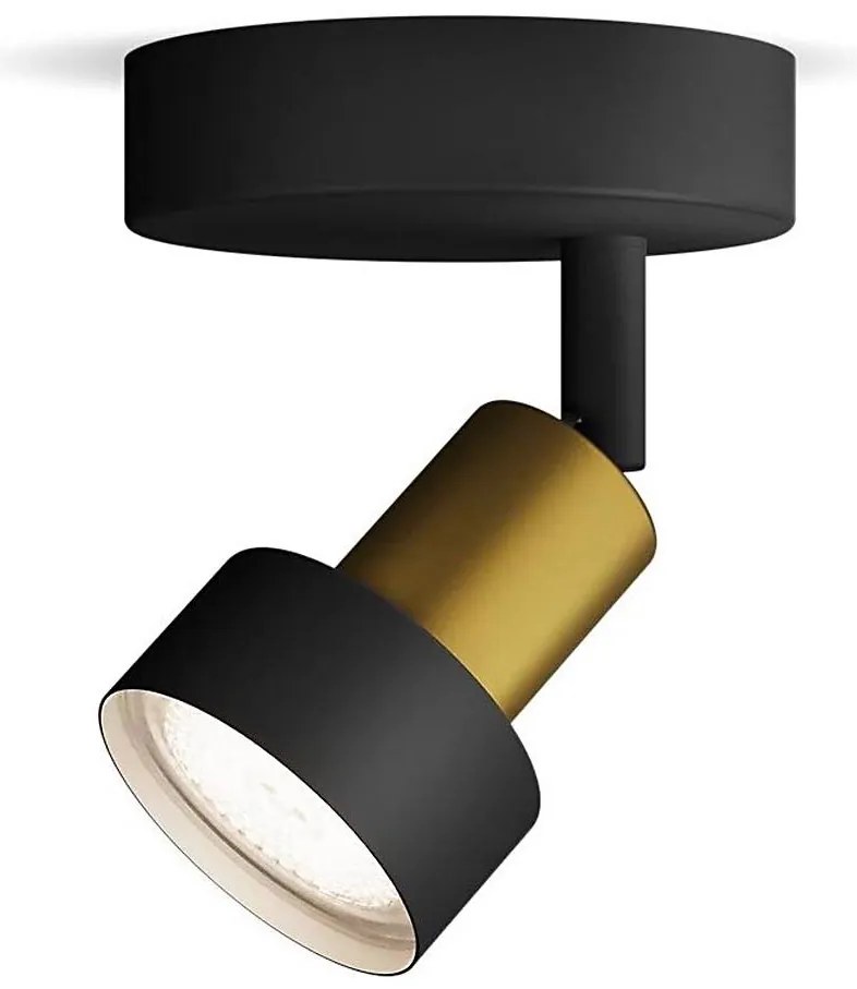 Philips - Faretto CONDUIT 1xGU10/5W/230V nero/ottone