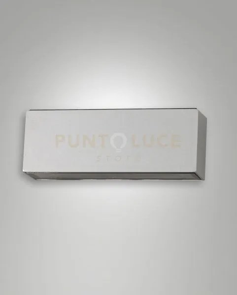 Trigg applique da esterno led 14w 3000k 1300lm 2 luci argento