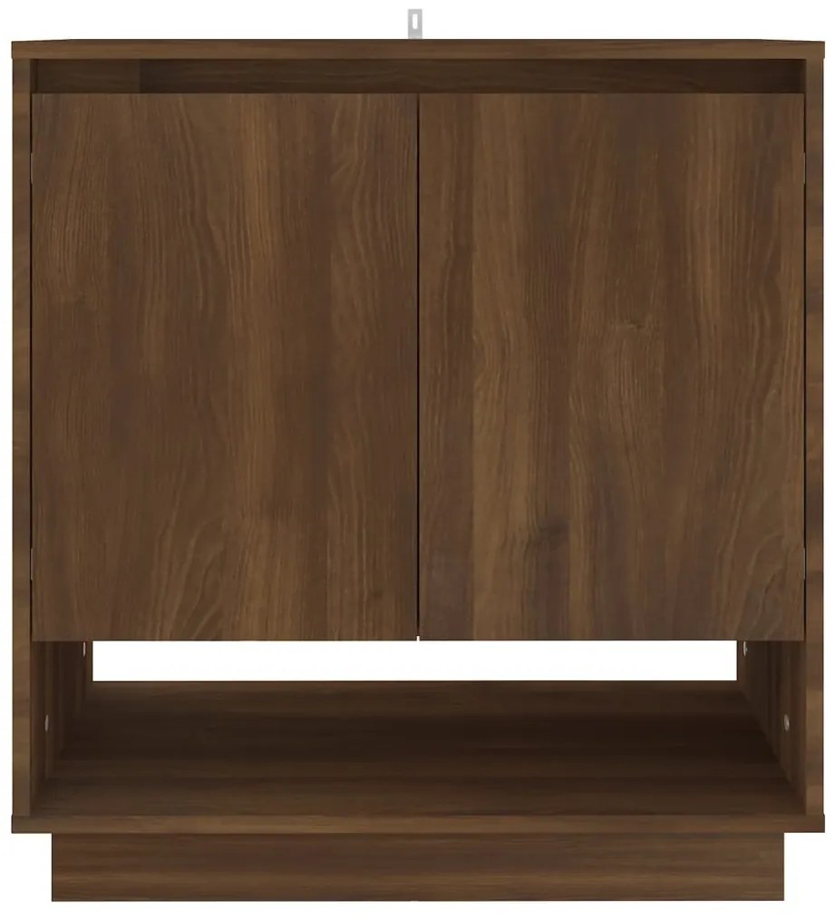 Credenza rovere marrone 70x41x75 cm in truciolato