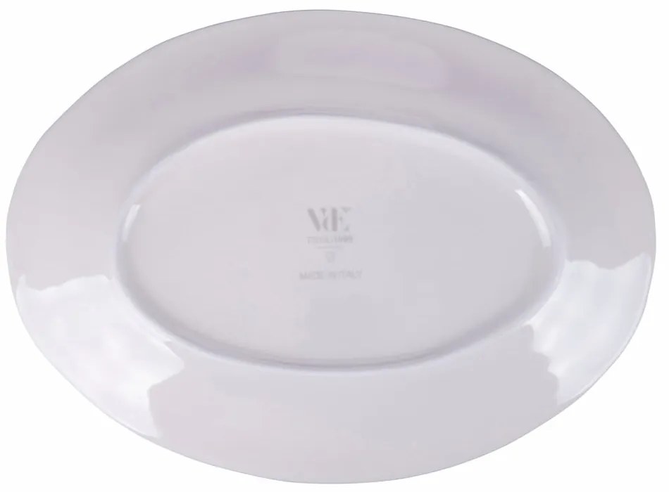 Piatto da portata in ceramica , 38 x 27,5 cm Face to Grey - VDE Tivoli 1996