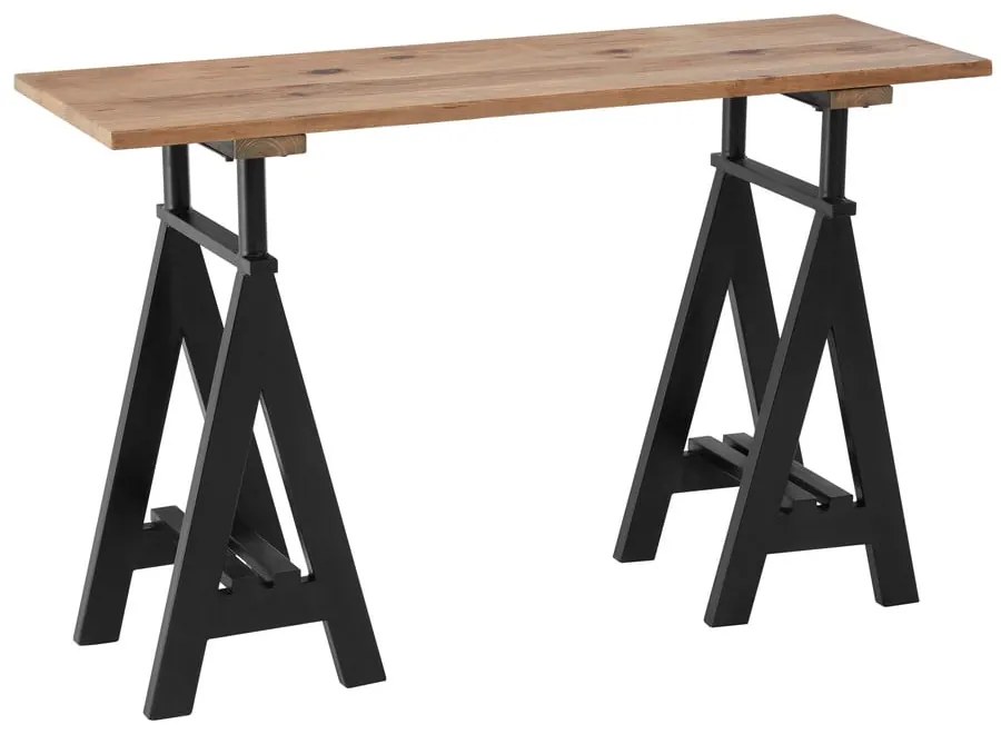 Consolle con piano in legno di pino di colore naturale 45x130 cm Hampstead - Premier Housewares