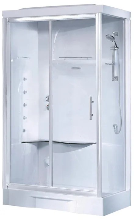 Cabina doccia idromassaggio rettangolare Cayenne 70 x 100 cm