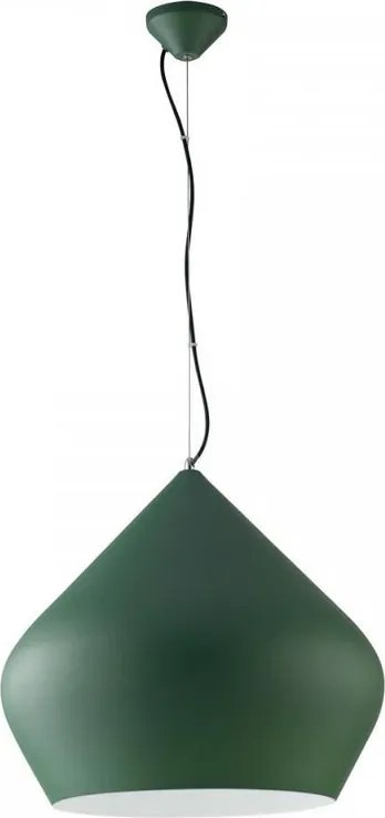 Lampadario Moderno Tholos trasparente paralume verde E27 LUCE AMBIENTE DESIGN