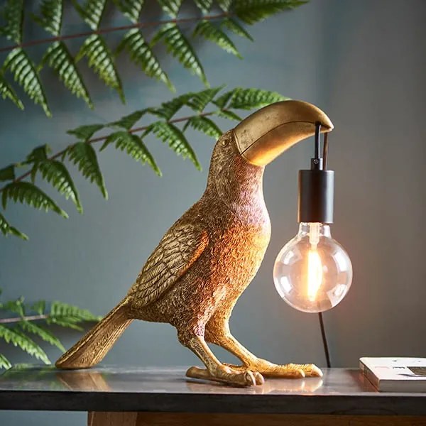Endon 95077 - Lampada da tavolo TOCO TOUCAN 1xE27/10W/230V oro