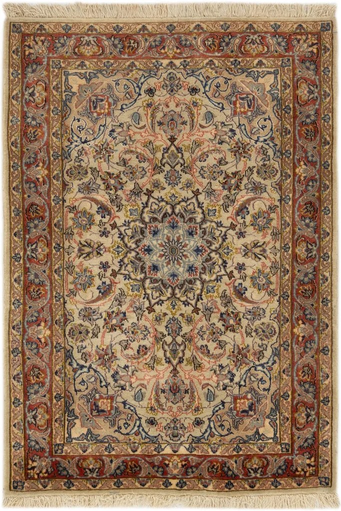 Isfahan Tappeto 100x70 (Iran) Annodato A Mano