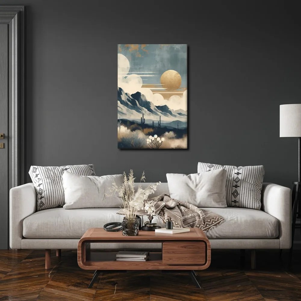 Quadro su tela – Deserto sotto sole dorato