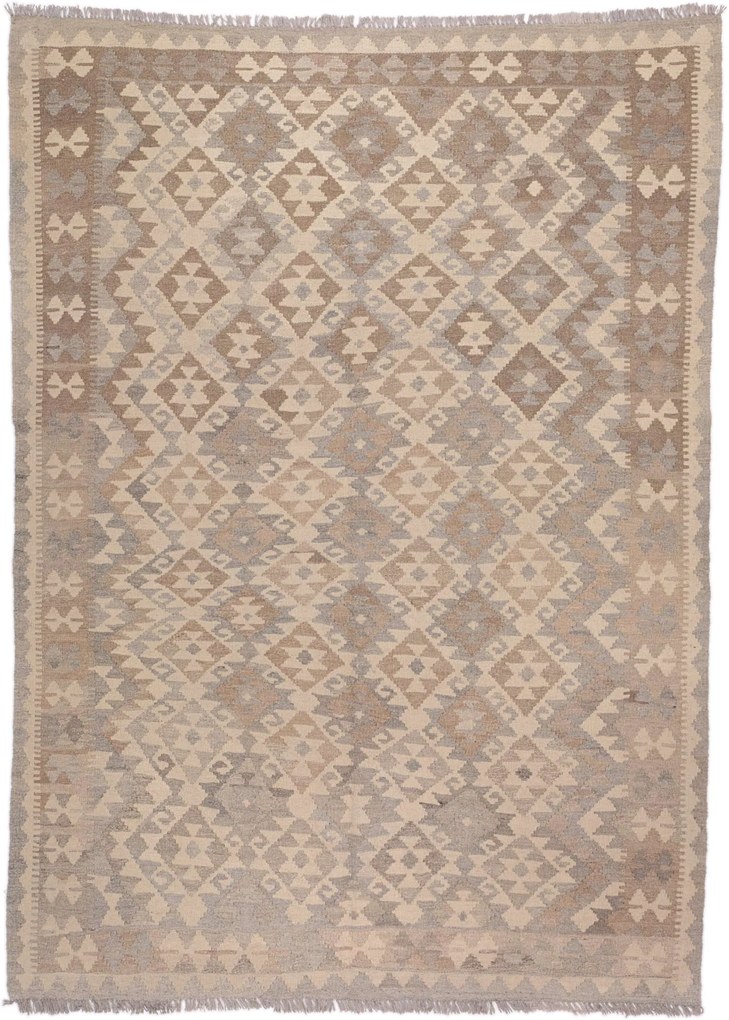 Kilim Tappeto 140 x 190 (Pakistan) Tessuto A Mano