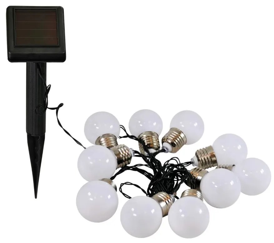 LED Catena decorativa solare LED/1,2V 300 mAh 3,8 m IP44