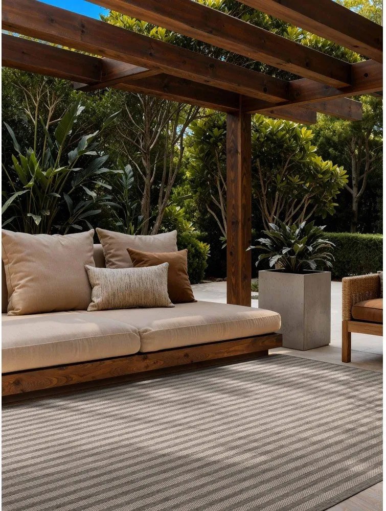 Tappeto da interno/esterno grigio/color crema 160x230 cm Haringey Linley – Ted Baker