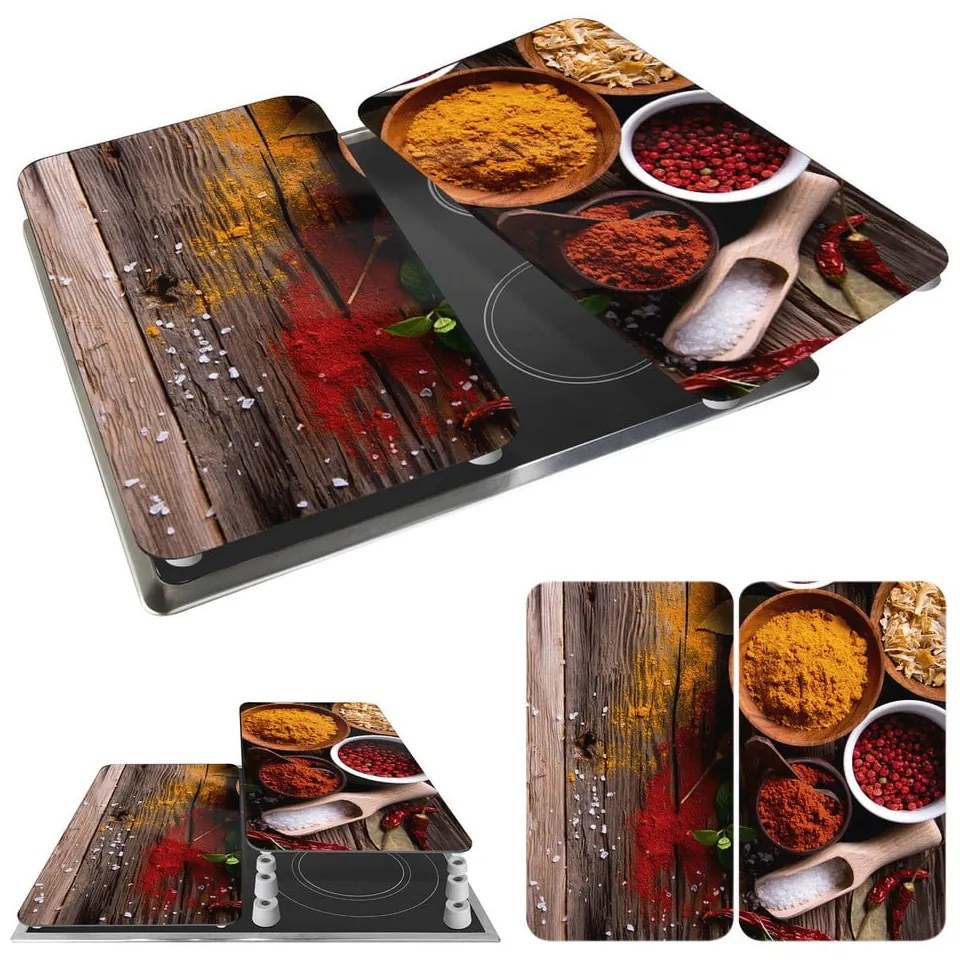 Set di 2 cappe da cucina in vetro con, 52 x 30 cm Spice - Wenko