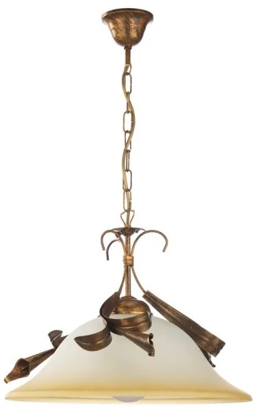 ONLI - Lampadario a sospensione con catena LUCREZIA 1xE27/22W/230V bronzo