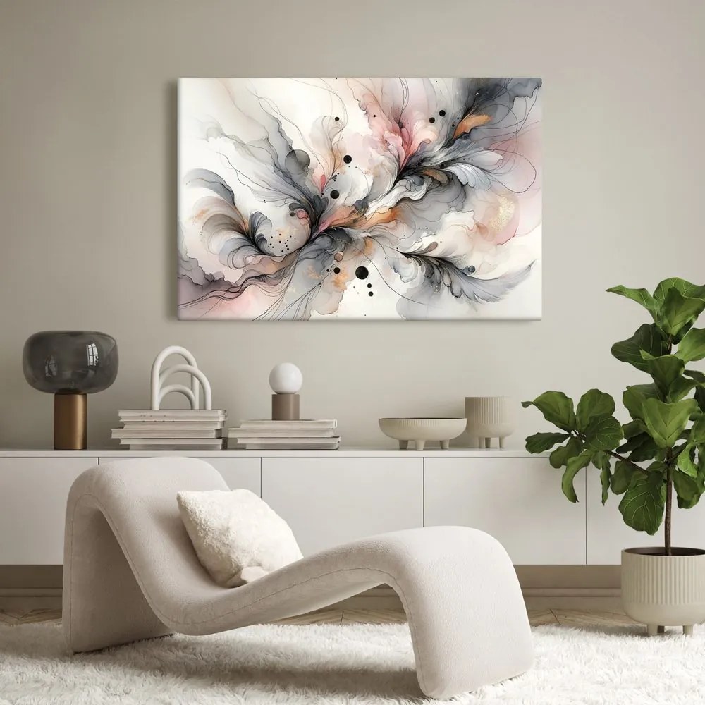 Quadro su tela – Leggerezza delle onde colorate