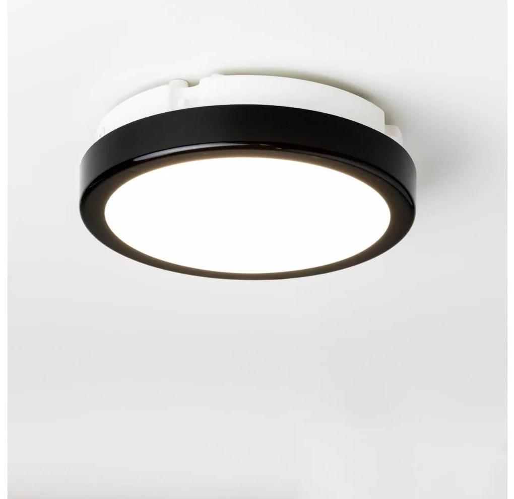 Brilagi - Plafoniera LED da bagno PERA LED/12W/230V diametro 18 cm IP65 nero