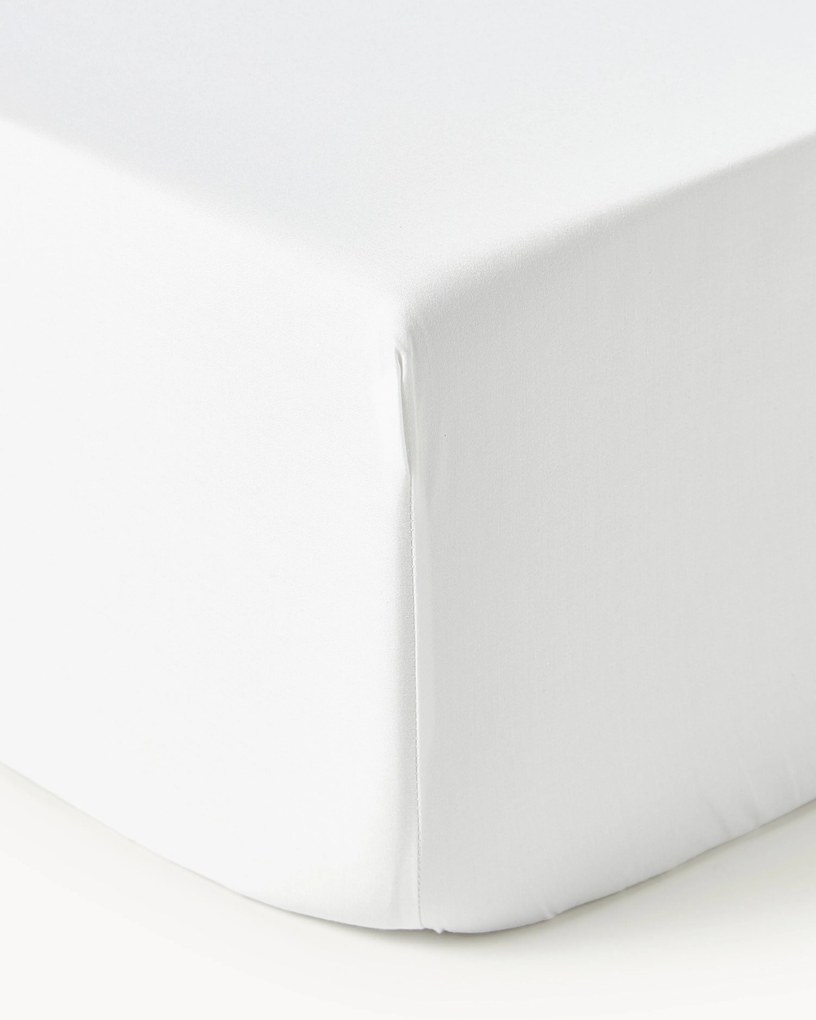 Lenzuolo con angoli boxspring in raso di cotone Premium