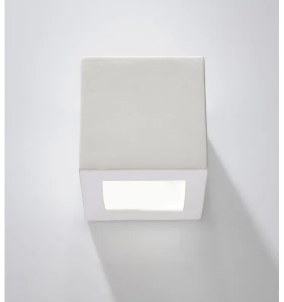 Sollux SL.0005 - Applique LEO 1xE27/60W/230V bianco