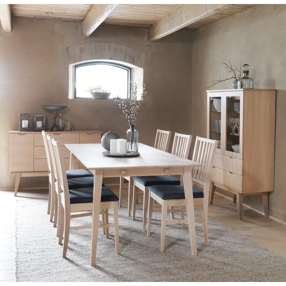 Sedia da pranzo in rovere grigio Filippa - Rowico