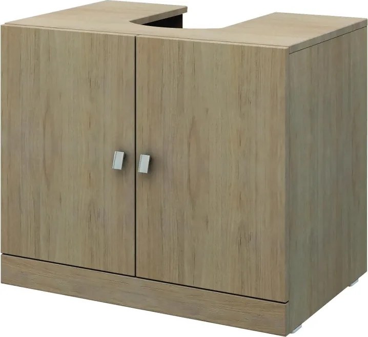 Copri colonna Ded in mdf rovere tabacco 2 ante L 70 x H 58 x P 46 cm BADEN HAUS