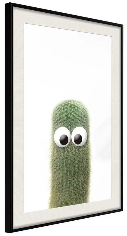 Poster  Funny Cactus IV  Cornice Quadri Cornice nera con pass-partout, Larghezza x Altezza Home decor 30x45