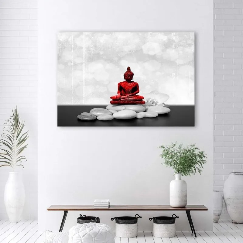 Quadro su tela, Zen meditare Buddha  Dimensioni Tappeti 90x60