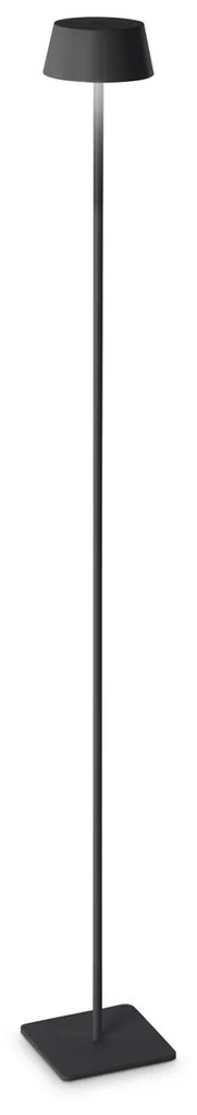 Pianrtana Da Terra Contemporanea Pure Metallo Nero Led 1,5W 3000K Ip54