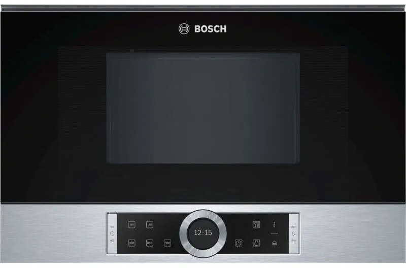 microonde da incasso 21l 900w acciaio inox - bfl634gs1 - bosch