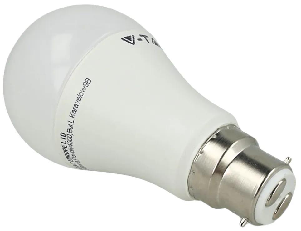V-TAC Smart Lampada Led Bulb B22 A60 10W WiFi RGB CCT Dimmerabile APP Compatible Amazon Alexa Google Home SKU-2791