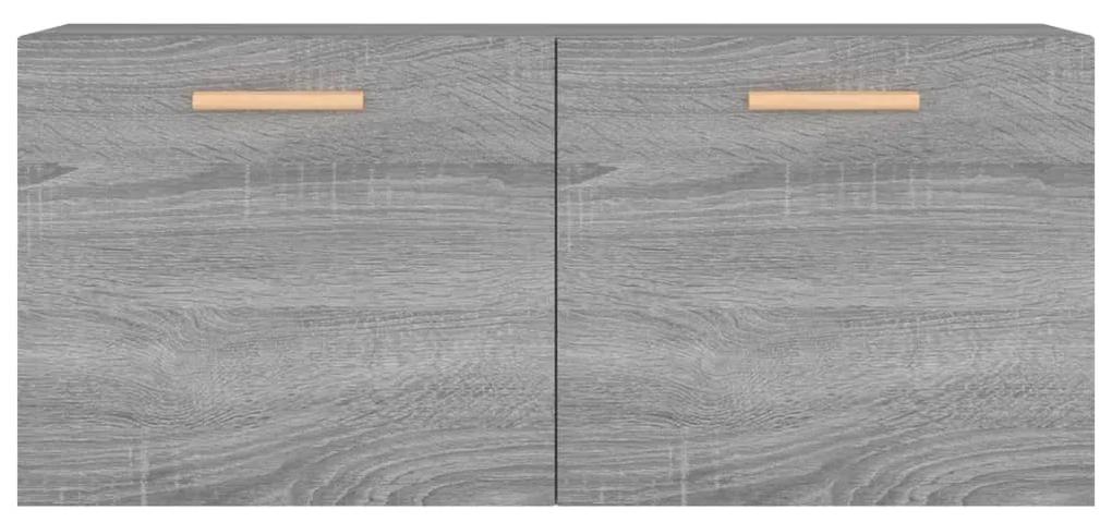 Armadietto a muro grigio sonoma 80x35x36,5 cm legno multistrato