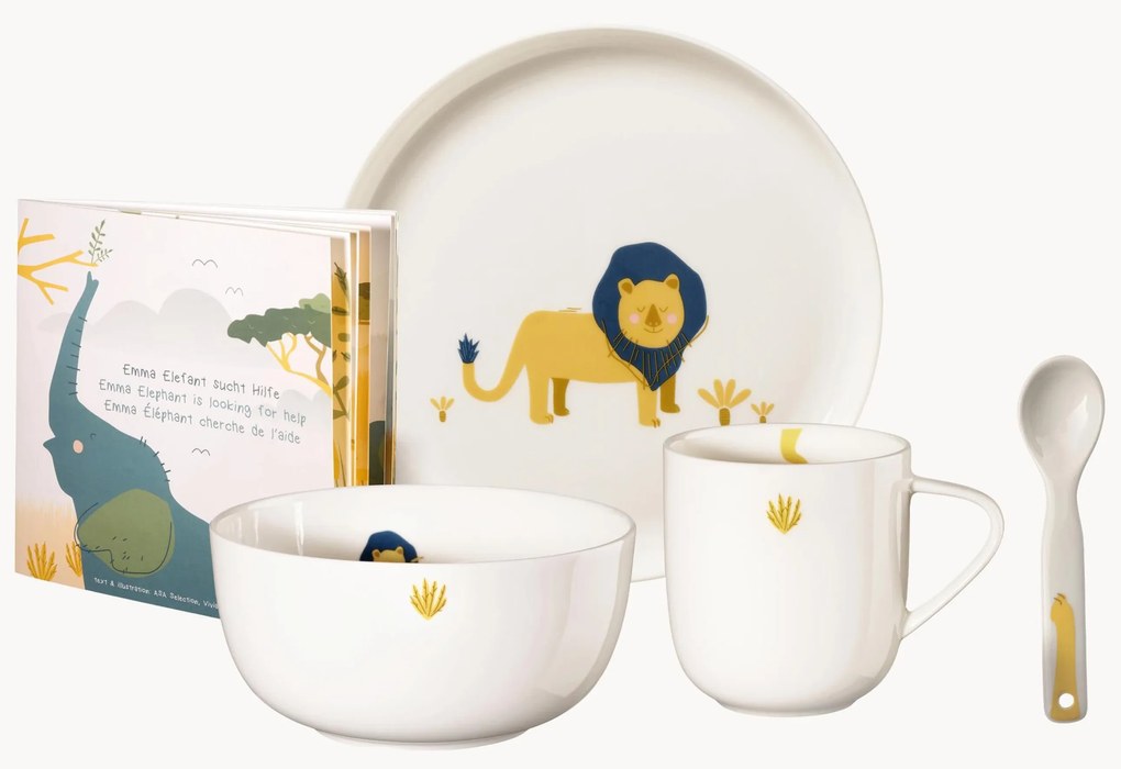 Set da tavola per bambini Leo Löwe 5 pz
