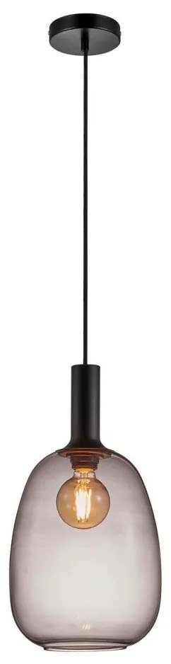 Nordlux - Lampadario a sospensione con filo ALTON 1xE27/60W/230V nero