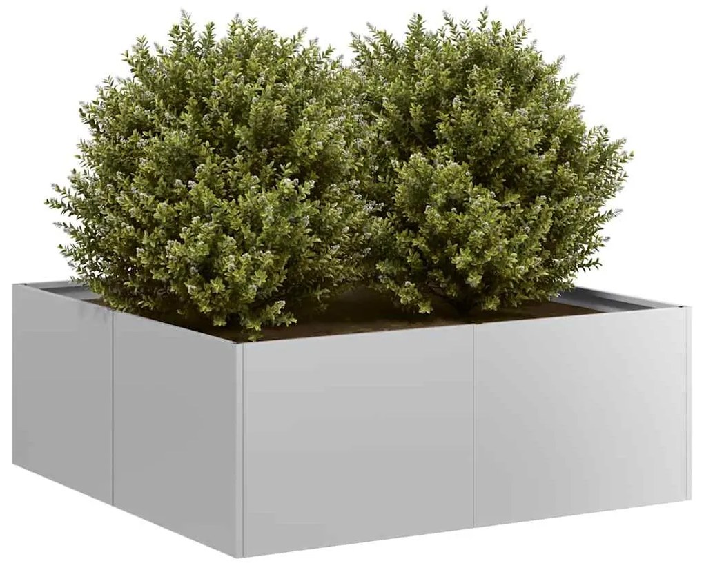 Fioriera 80x80x30 Cm İn Acciaio Zincato /