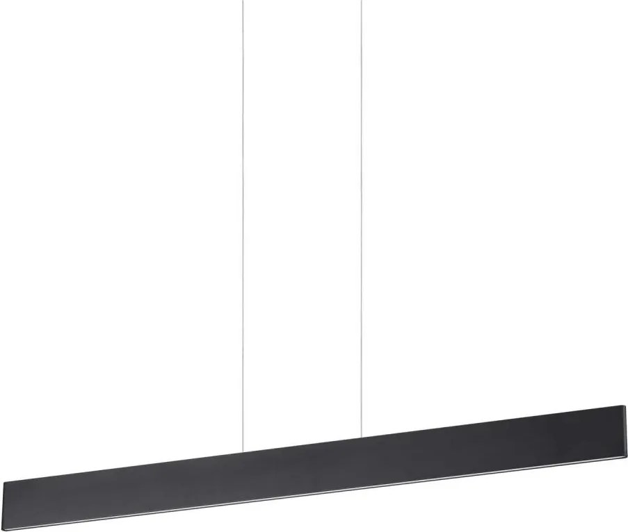 Ideal Lux - Lampadario LED a sospensione su cavo DESK, 32W, 230V, 102,5 cm, CRI 90, nero