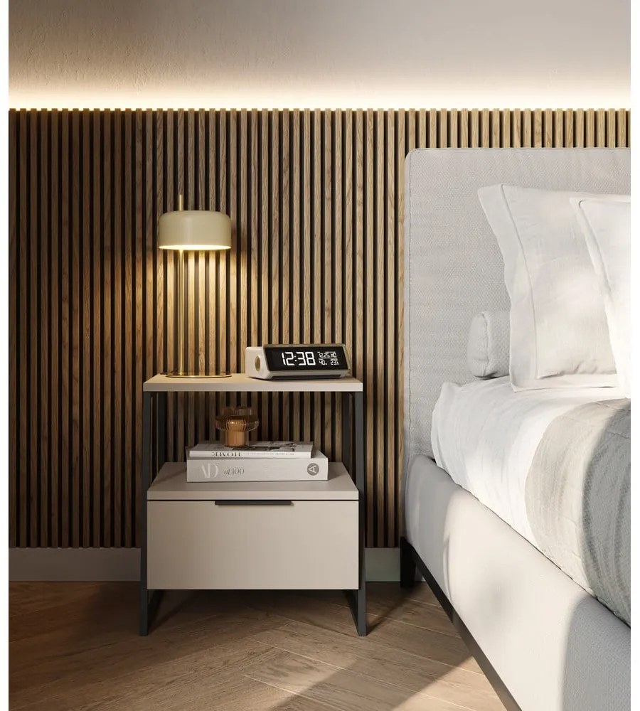 Comodino crema Velia - Marckeric