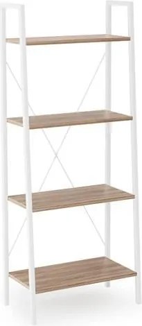 Scaffale Narvik REG2 in bianco - 60 x L32 x H148 cm