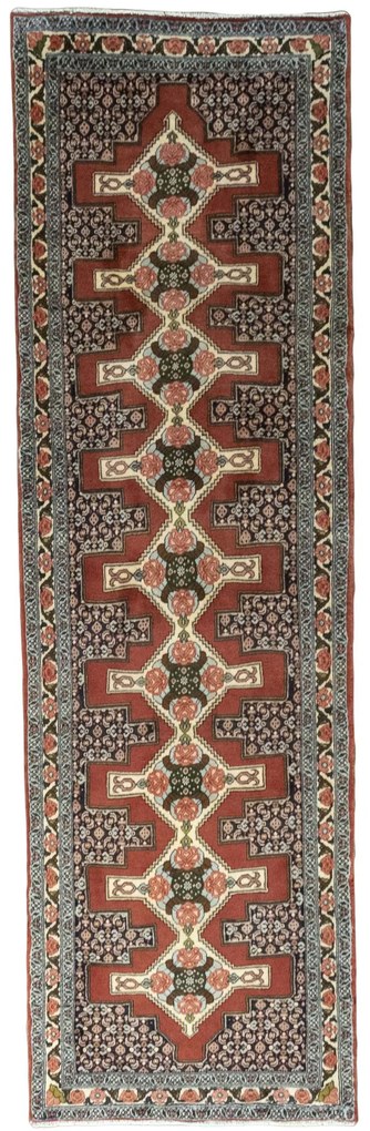 Senneh Tappeto persiano 300x90 Rosso (Iran) Annodato A Mano
