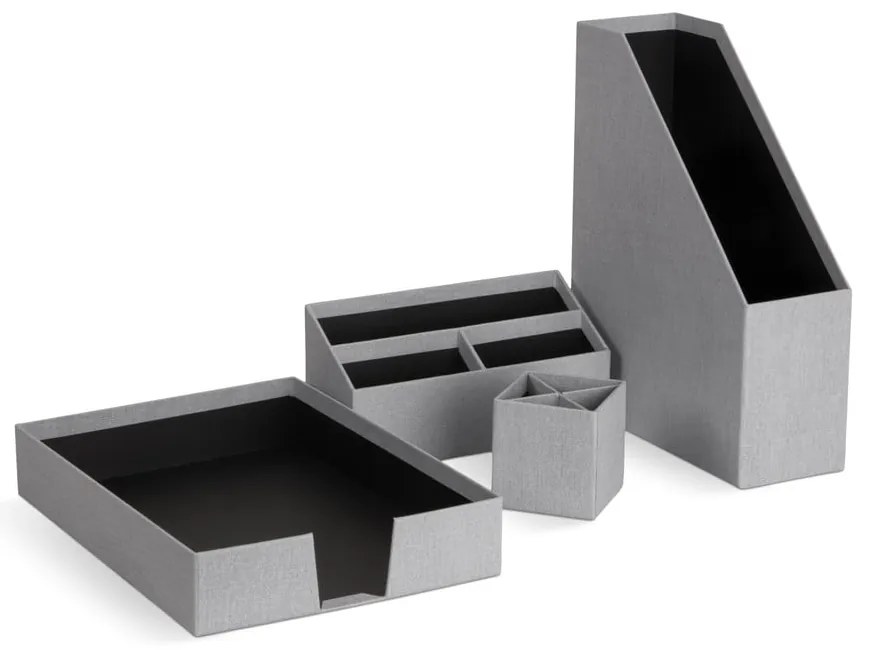 Set di organizer in cartone 4 pz Hugo Canvas Paper Laminate – Bigso