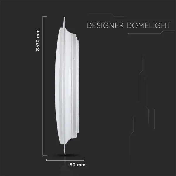 Plafoniera LED dimmerabile LED/72W/230V 3000-6500K diametro 67 cm bianco + +TC