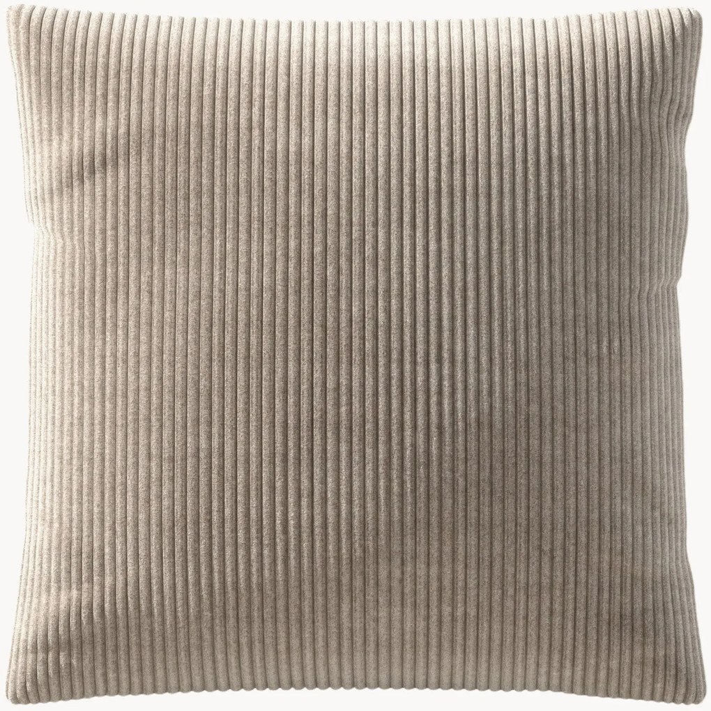 Cuscino grande in velluto a coste Vetsak, 60 x 60 cm