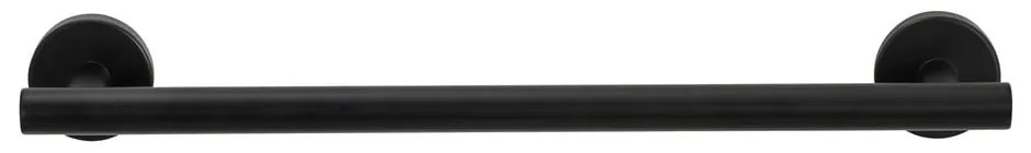 Portasciugamani a parete in acciaio inox nero opaco Bosio - Wenko