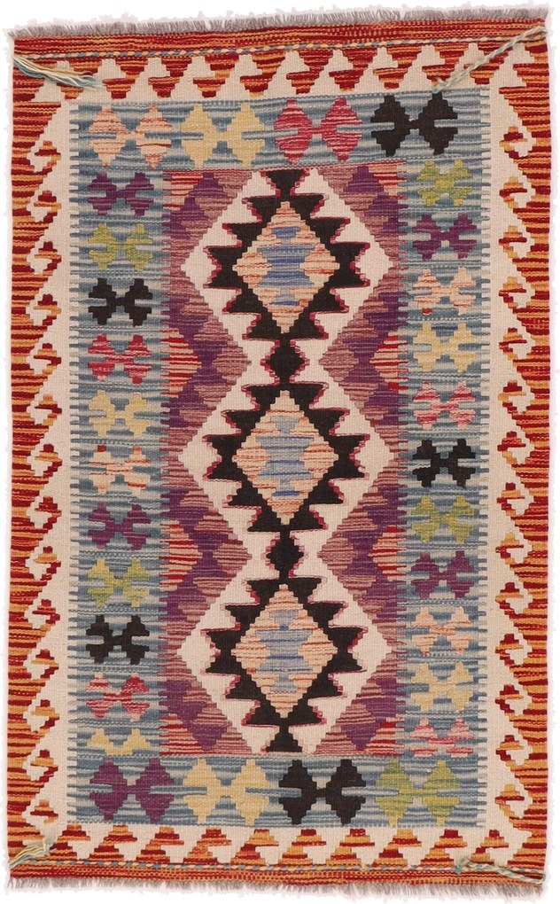 Kilim Tappeto 80x130 (Afghanistan) Tessuto A Mano