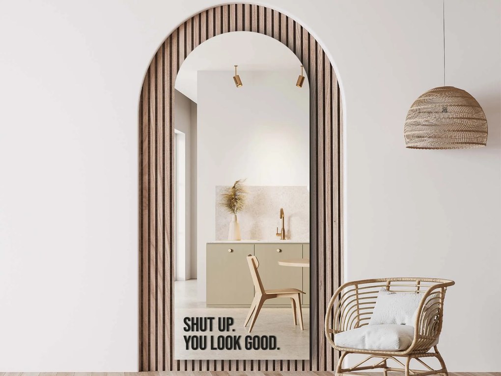 Adesivo per specchio S15 – Shut up. You look good.