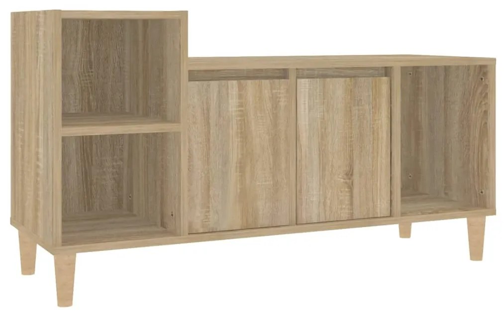 Mobile per tv rovere sonoma 100x35x55 cm legno multistrato