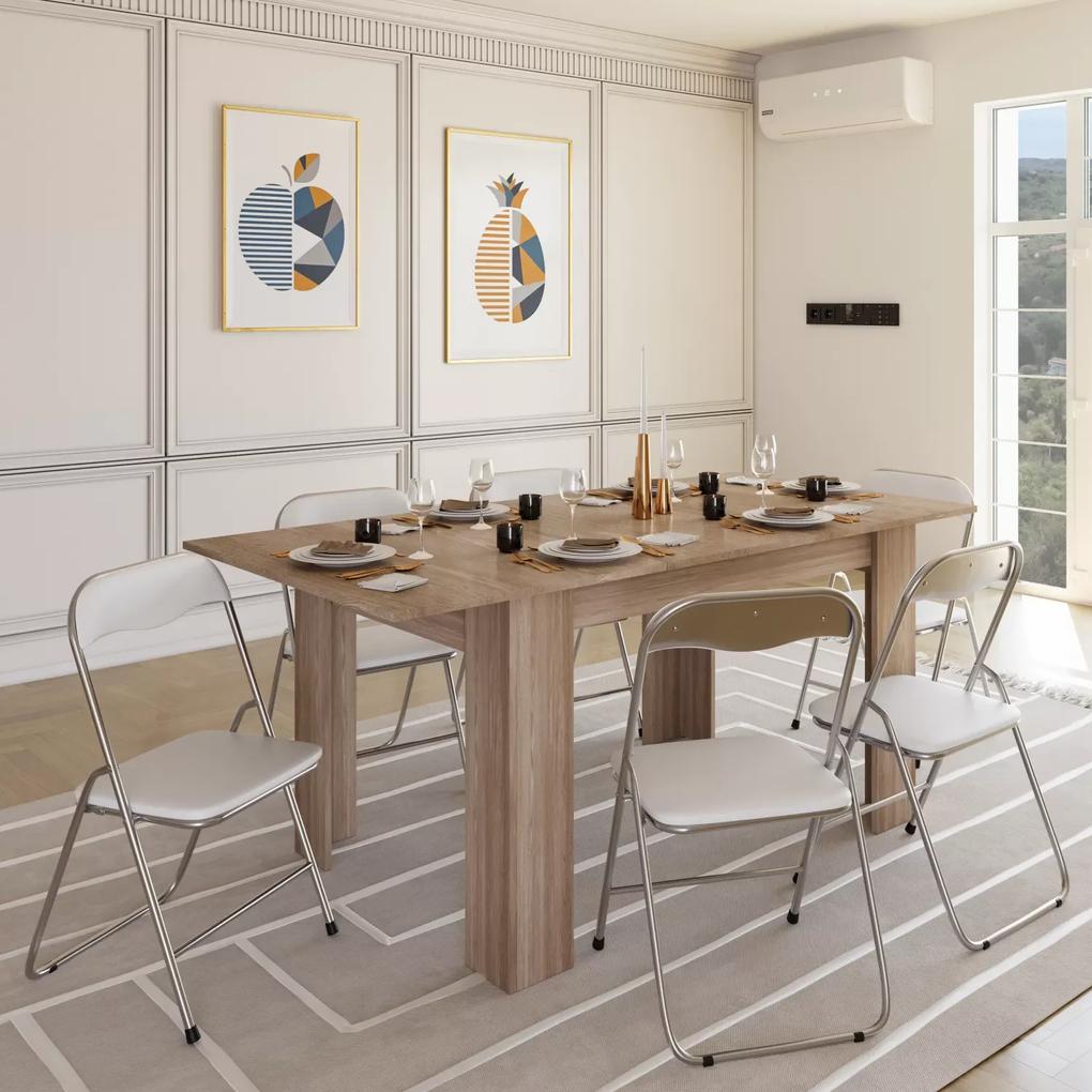 Tavolo da Pranzo Allungabile Fino a 190 cm Aragona Tavolino Consolle Salotto Salone 190 x 78 x 90 cm Colore Rovere