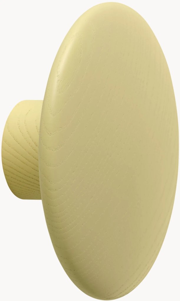 Gancio da parete in legno di quercia Dots, Ø 9 cm