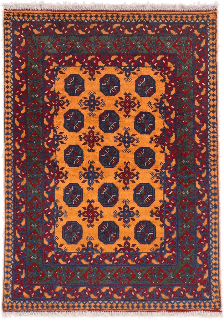 Afghan Tappeto 140x100 (Afghanistan) Annodato A Mano