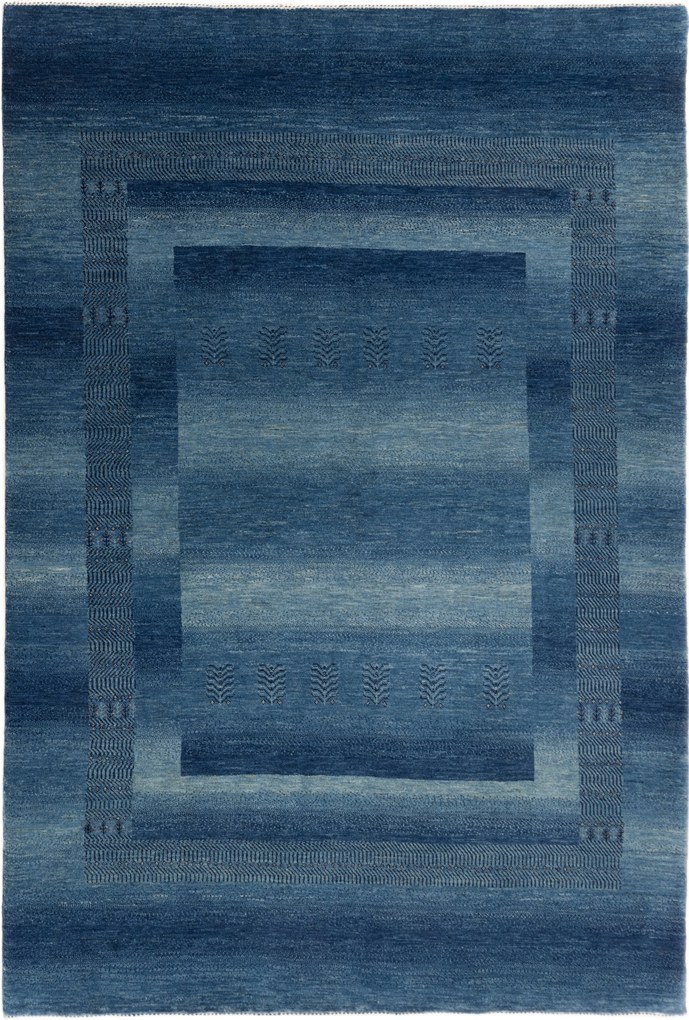 Loribaft Tappeto 170x240 Blu (Iran) Annodato A Mano